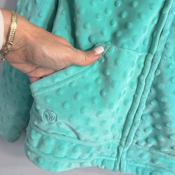 Girl's Minky Bubble Zippered Hoodie size 10/12 - Picture 3 of 7